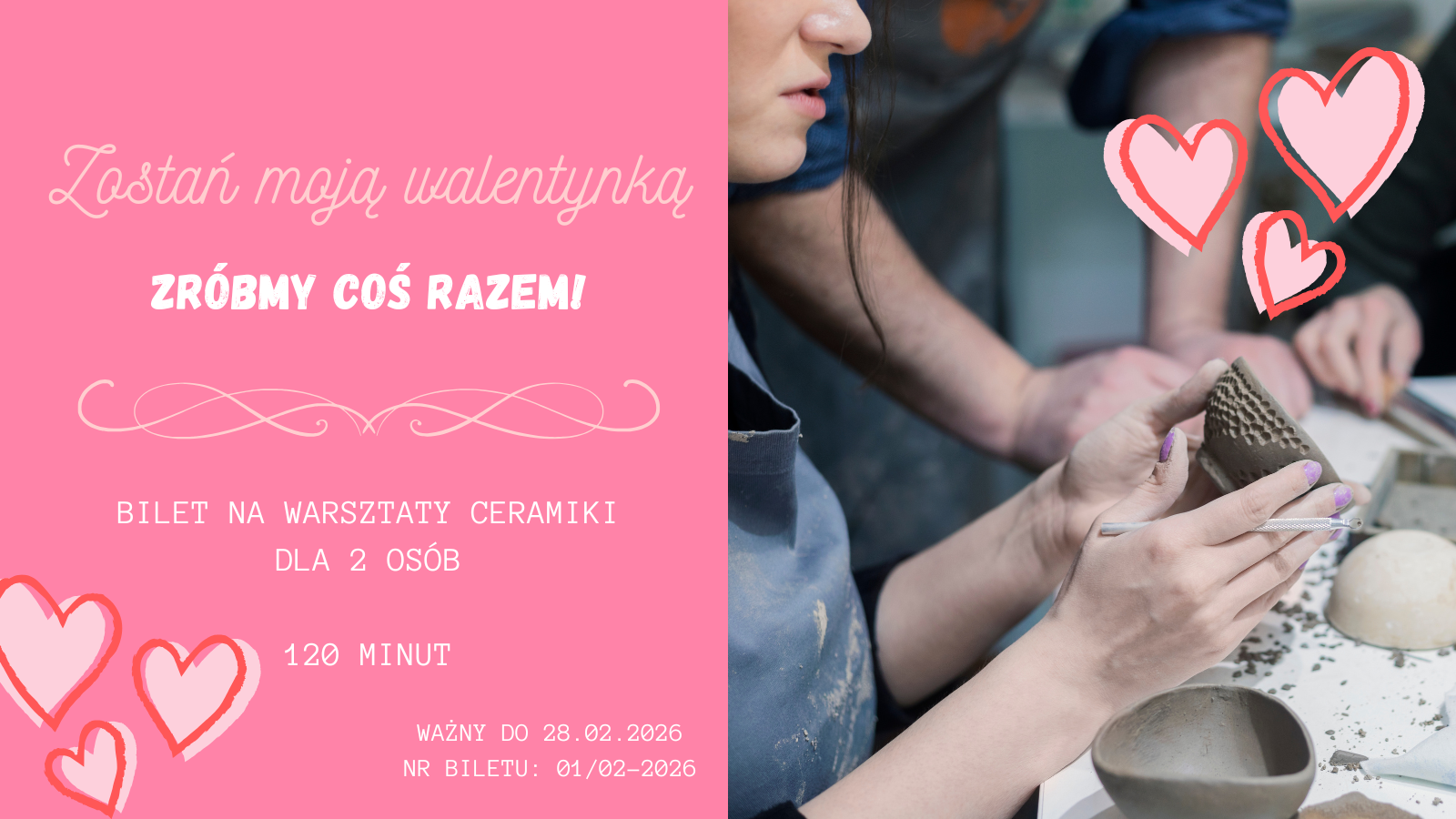 Walentynkowy bilet na warsztaty ceramiki - obrazek 2
